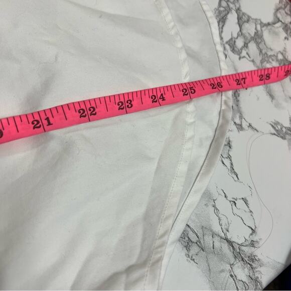 Veronica Beard long sleeve poplin top puff shoulder white Sz M - Picture 6 of 6